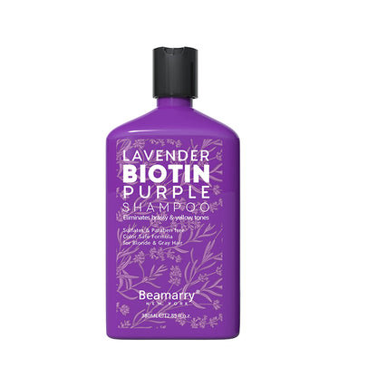 Beamarry New York Lavender Biotin Purple Shampoo 380 ml  - Sulfate Free, Paraben Free and Color Safe