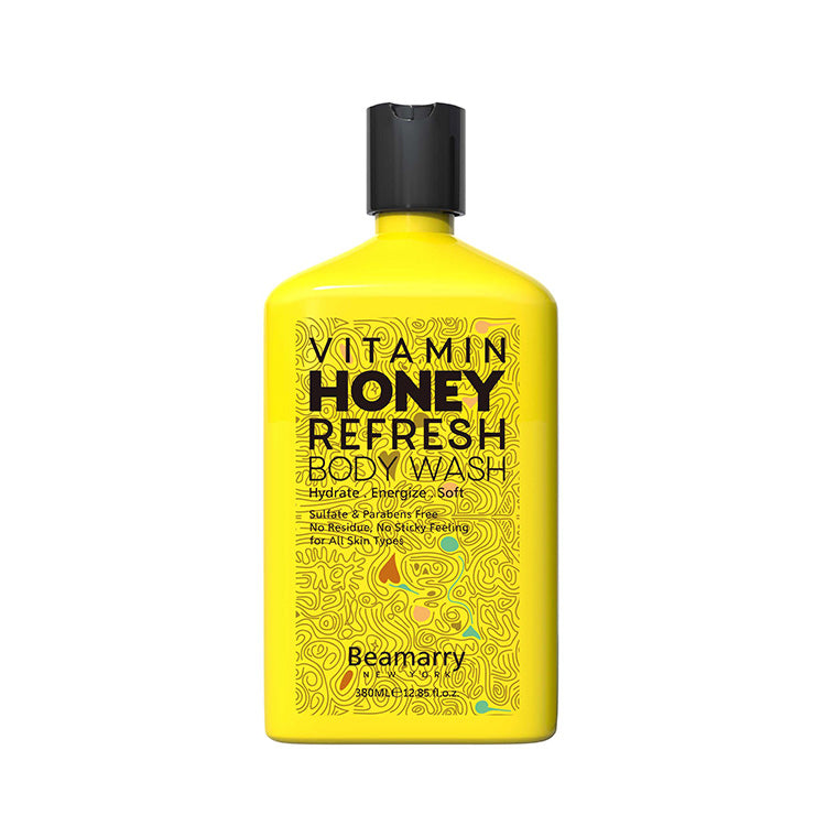 Beamarry New York Vitamin Honey Volume Body Wash 380ML - Phosphate Free, Sulfate Free, and Paraben Free