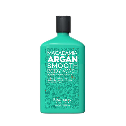 Beamarry New York Macadamia Argan Smooth Body Wash 380ML - Phosphate Free, Sulfate Free, Paraben Free and Color Safe