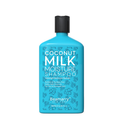 Beamarry New York Coconut Milk Moisture Shampoo  380ml- Phosphate Free, Sulfate Free, Paraben Free and Color Safe