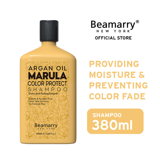 Beamarry New York Argan Oil Marula Color Protect Shampoo 380 ml  -  Sulfate & Paraben free Color Safe Formula