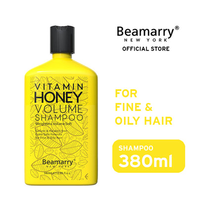 Beamarry New York Vitamin Honey Volume Shampoo 380 ml- Phosphate Free, Sulfate Free, Paraben Free and Color Safe
